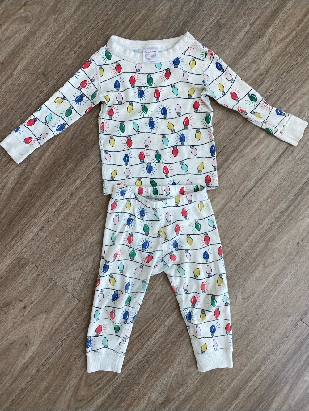 Hannah Andersson Christmas Lights Pajamas